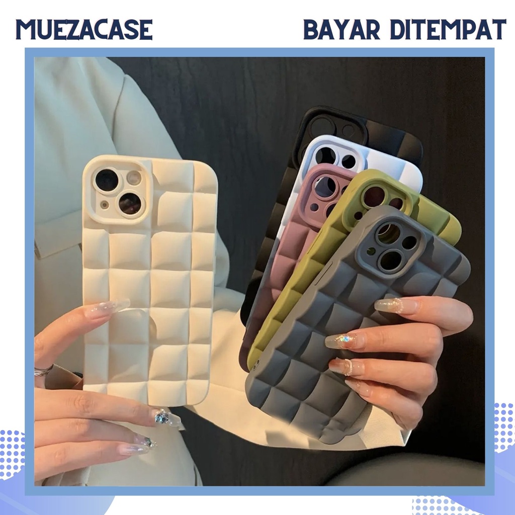 MUEZACASE Casing Soft Case iPhone XR 11 13 Pro Kotak Diamond Candy TPU Polos