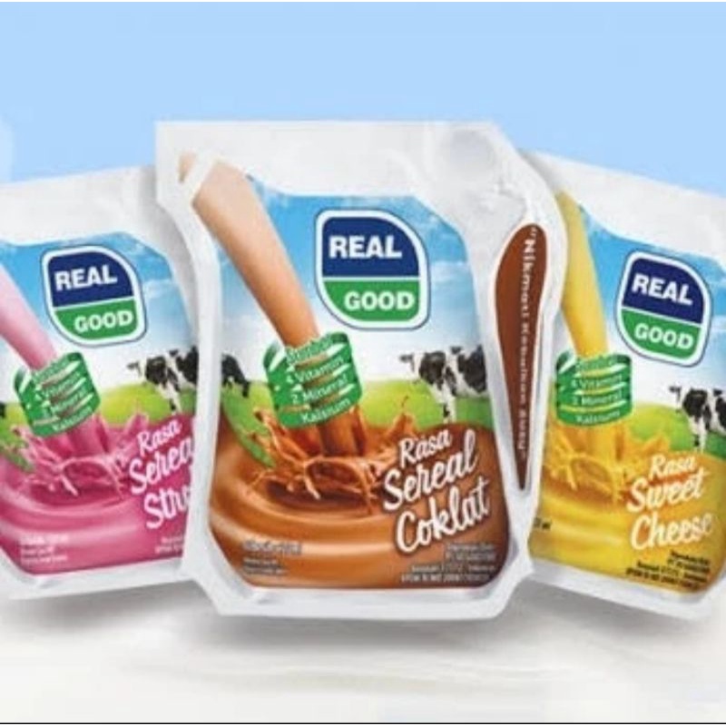 

Susu Real good pouch 125ml ecer 1pcs