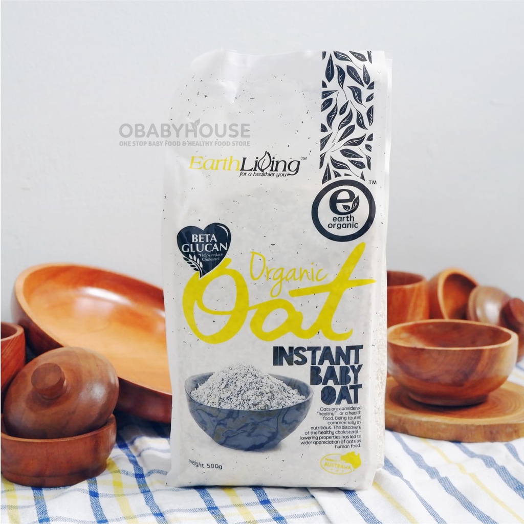 Earth Living Organic Instant Baby Oat 500 gr (ED Feb 24)