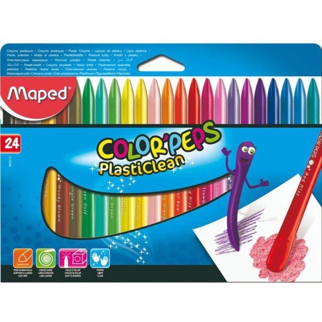

Non-Dirt Crayon MAPED Plasticlean PC 862013 24pcs