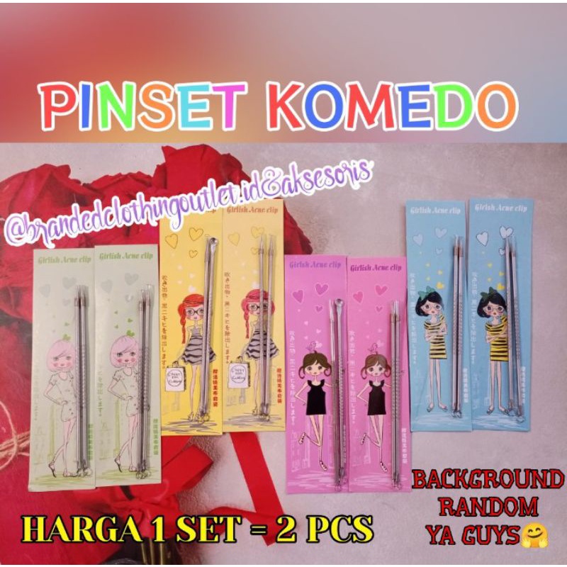 PINSET KOMEDO | PENCET KOMEDO | PENCET JERAWAT | ALAT PEMBERSIH KOMEDO  - 1SET=2PCS | PPC-7830