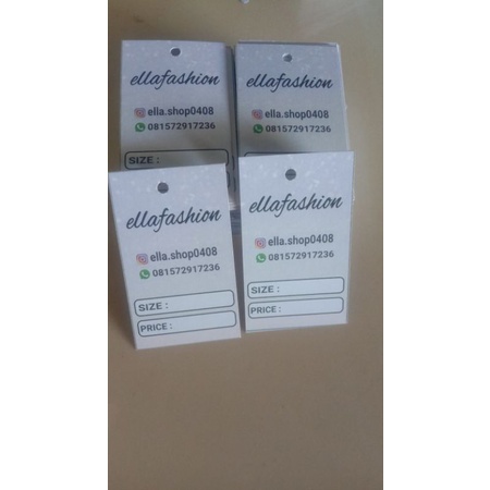 

hangtag label baju ukuran 4x5