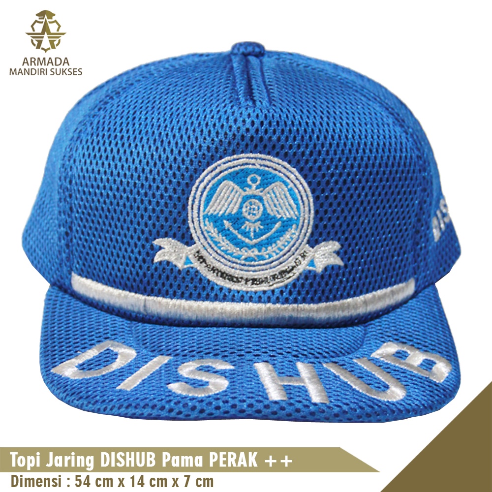 Topi Jaring Dishub Pama Perak - Topi Dishub Pama Mesh