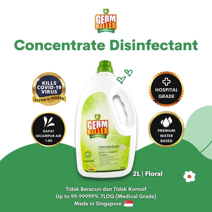 GERM KILLER CONCENTRATE FLORAL DISINFECTANT 2 LITER
