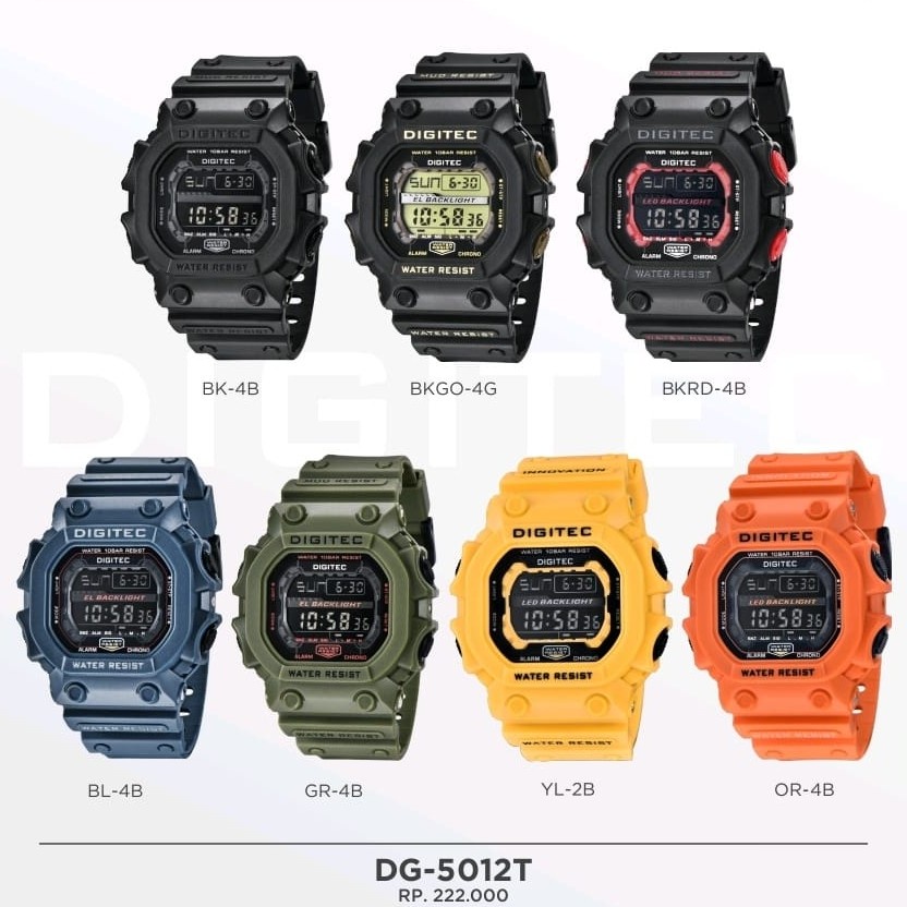 JAM TANGAN ORIGINAL DIGITEC DG 5012T