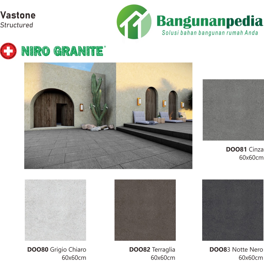 NIRO GRANITE - VASTONE 60x60 Grade A
