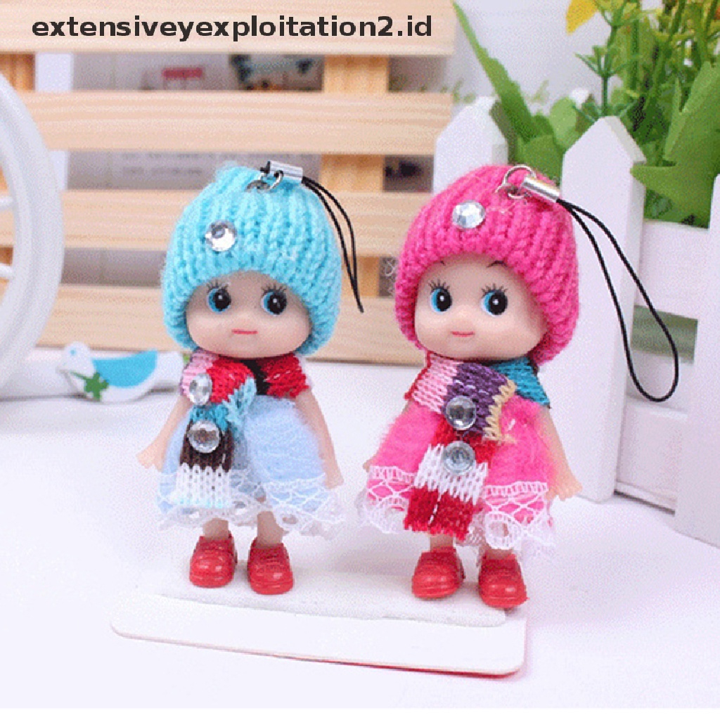 Mainan Gantungan Kunci Boneka Stuffed Plush Hewan Mini Lembut