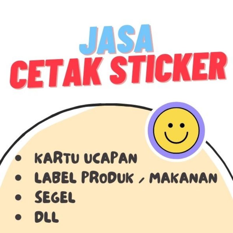 

my5ticker - JASA CETAK STICKER (50 pcs) Segel stiker