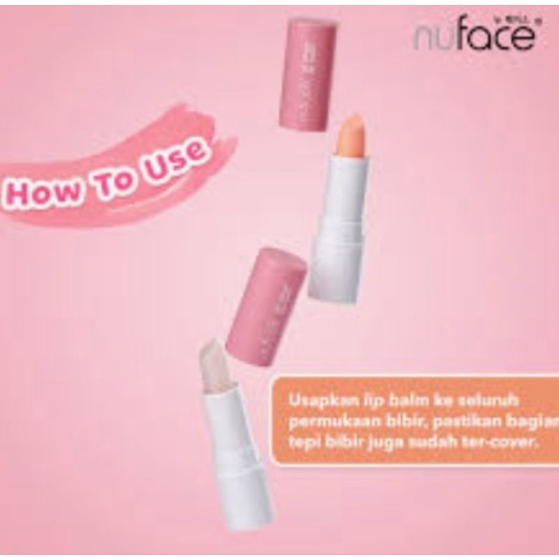 Nuface Nu Sheer Lip Balm 3,5 gr Pink Berry | Peach Gum