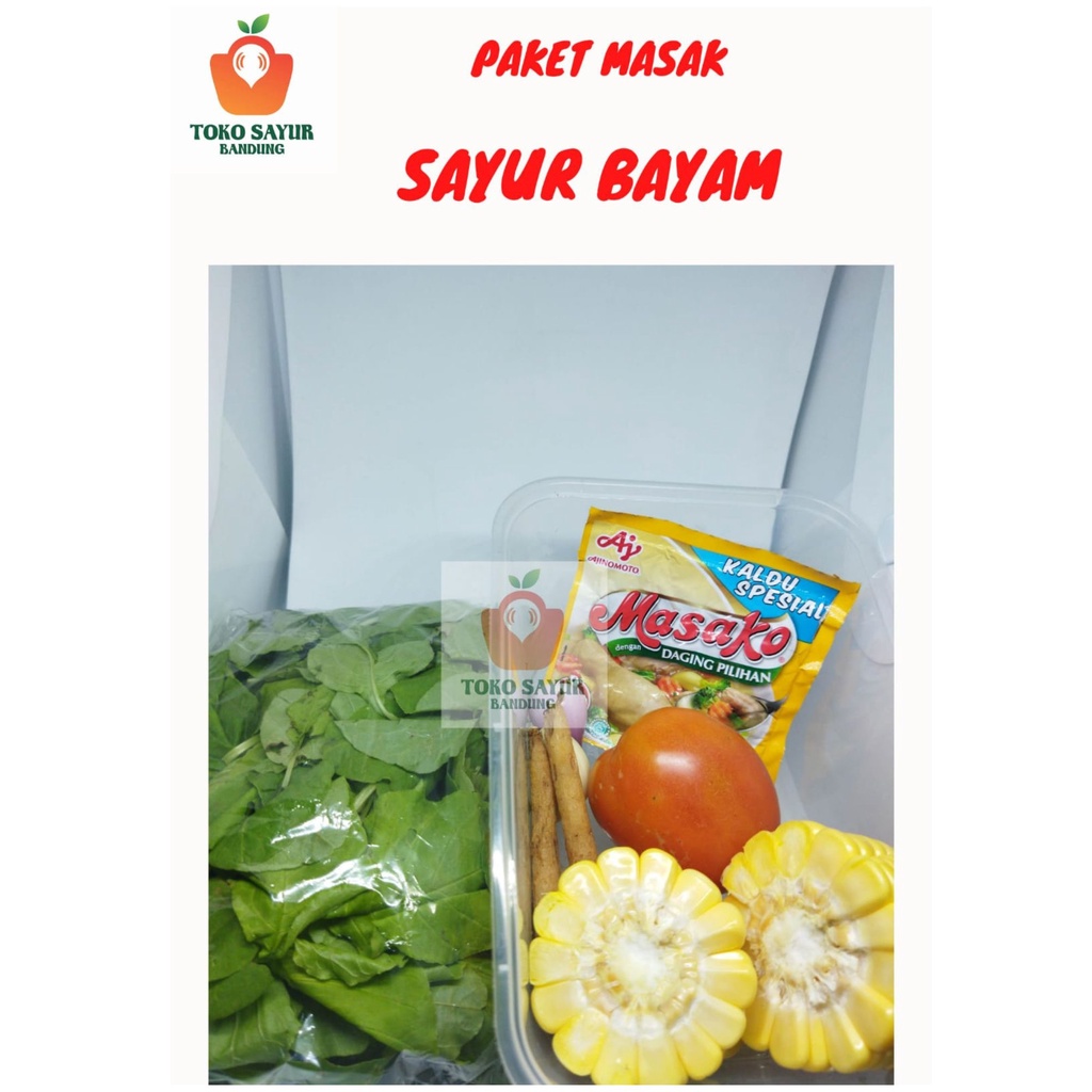 Jual Paket Masak Sayur Bayam Shopee Indonesia