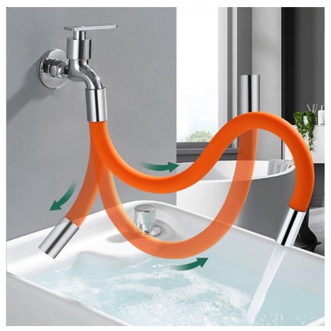 Selang Flexible 360 Derajat 30CM Ekstensi Keran Air Universal 1/2 Inch Pipa Kran Fleksibel Pipa Arah Otomatis