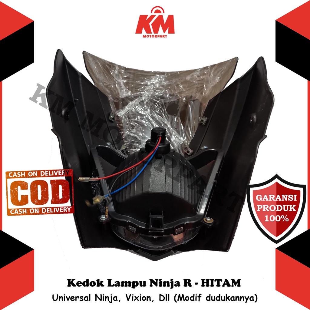 Kedok Lampu Depan Ninja R Vixion Dll