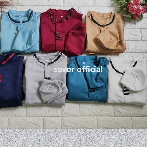 Baju Koko Anak Cowok 3/4 - Setelan Baju Koko Anak Laki Laki - Putih, 3-4 tahun