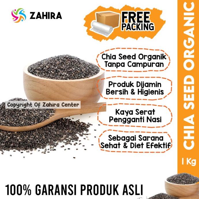 

Chia Seed Premium 1Kg Mexico Diet Keto Kaya Serat Pengganti Nasi