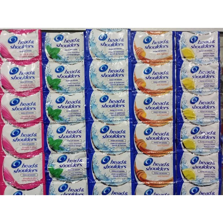 Shampo head&amp;shoulders 1 renceng isi 12x2