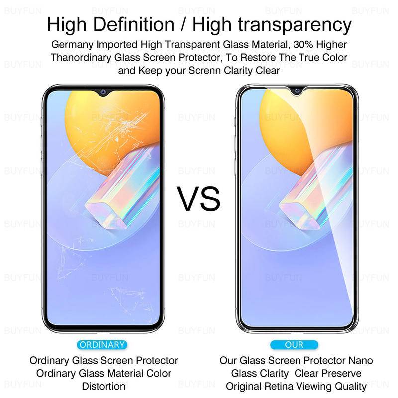 3pcs Pelindung Layar tempered glass Anti Gores Untuk Vivo Y31 Y51 Y52 Y72 Y53s Y33s Y21s Y1s