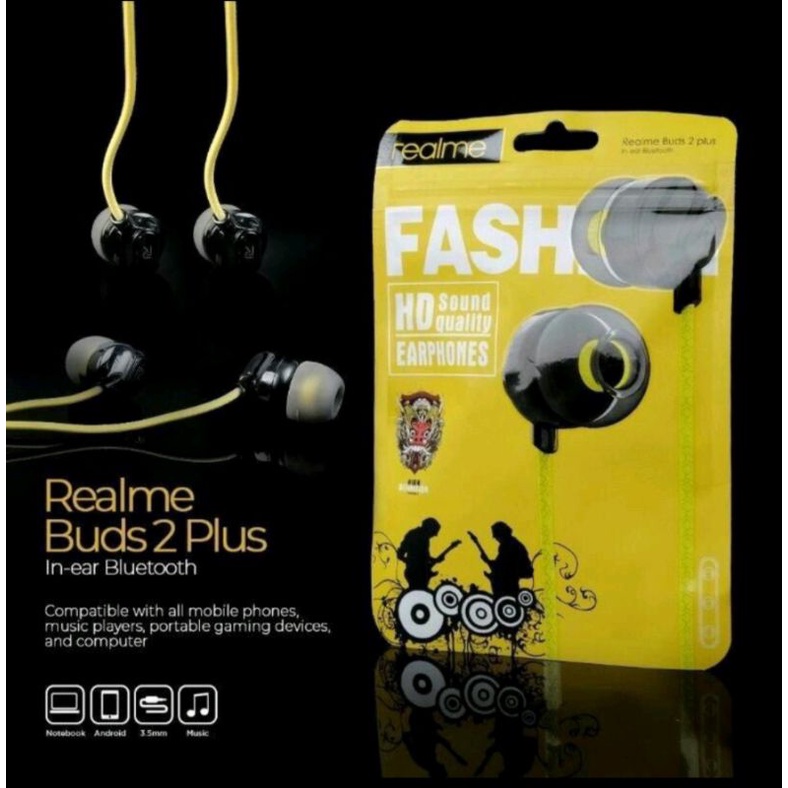 Headsed Handsfre Earphone Hf REALME BUDS 2 PLUS SUPER BASS TANAYAACC