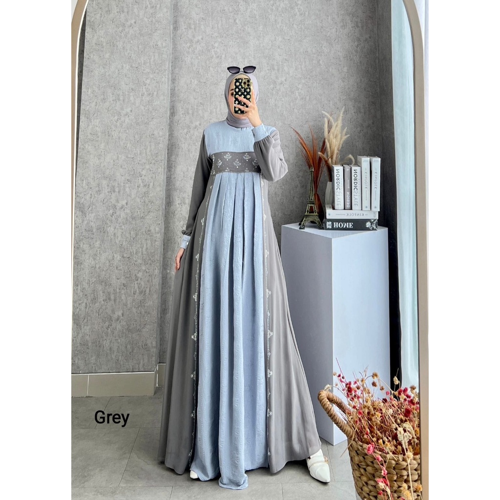 Gamis Afsana 2 (seri A)  Dress Original GLAMZ Terbaru / Gamis Dewasa Maxy / Baju