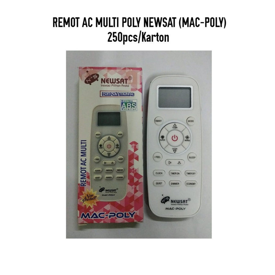 REMOTE AC POLYTRON ORI NEWSAT MAC-POLY MULTI REMOT AIR CONDITIONER