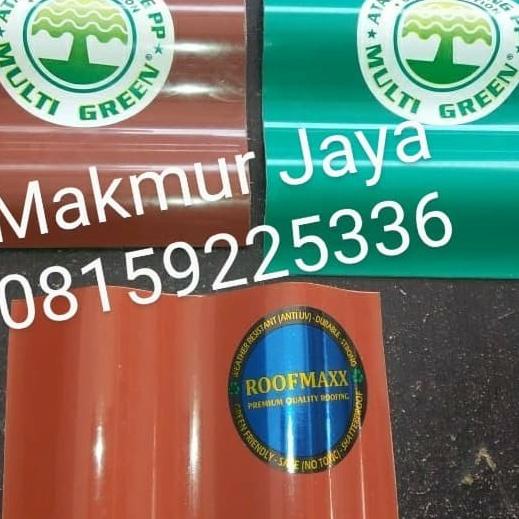 Atap gelombang PP multi green / Eco multiroof Atap go green gelombang