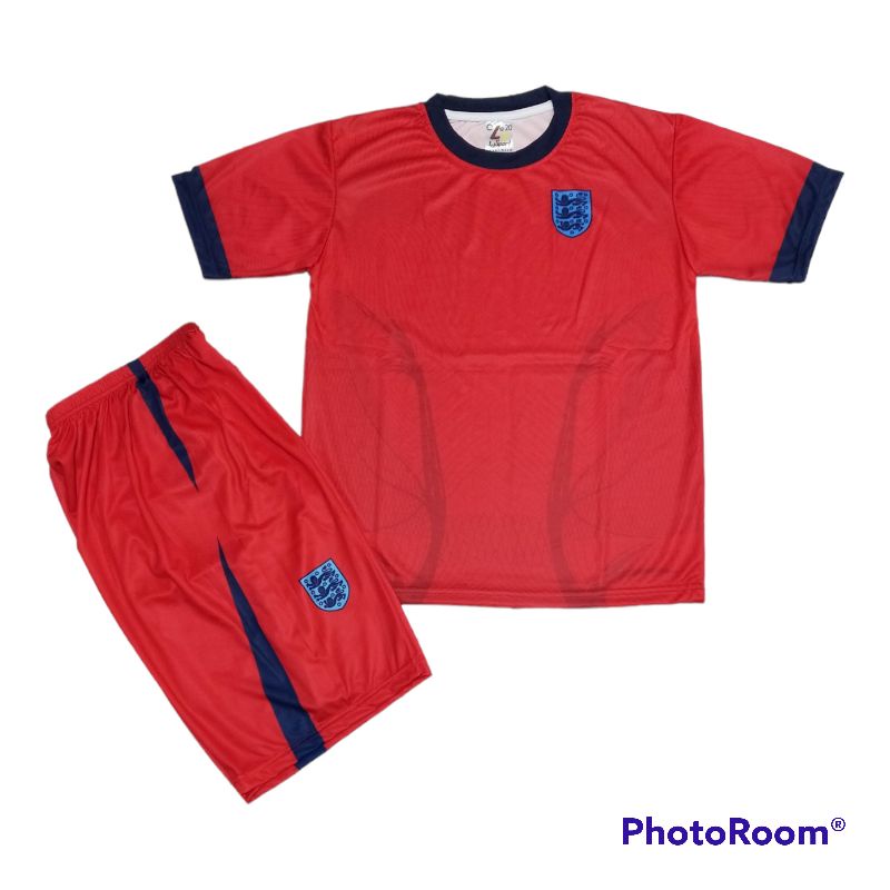 SETELAN JERSEY BOLA ENGLAND PIALA DUNIA QATAR 2022ANAK UMUR 5-12THN GRATIS SABLON NAMA