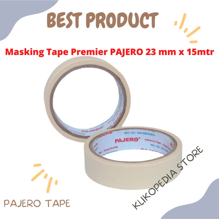 

Masking Tape PAJERO Premier / Isolasi Kertas 1" x 16 Yard