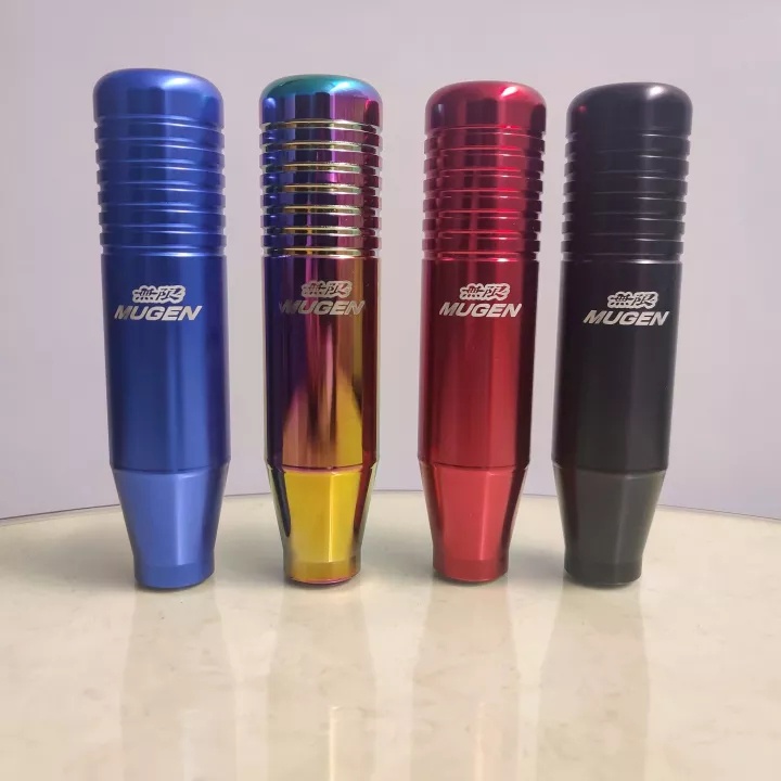 Gear Shift Knob Mobil/Tuas Persneling Bahan Alumunium/SHIFT KNOB MUGEN/UNIVERSAL IMPORT - TUAS PERSNELING MODEL PANJANG/Burnt Blue Aluminum Shifter Lever Head 13CM 18CM Universal/Car Gear Shift Knob