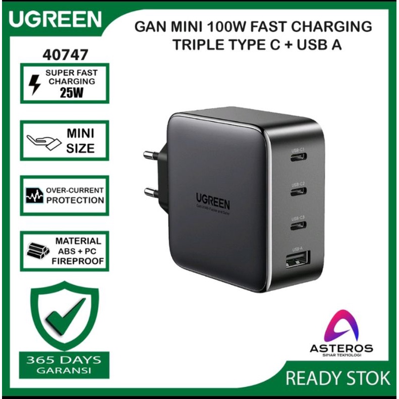 Ugreen GaN Charger 100Watt 200W 65W 35W Fast Charging