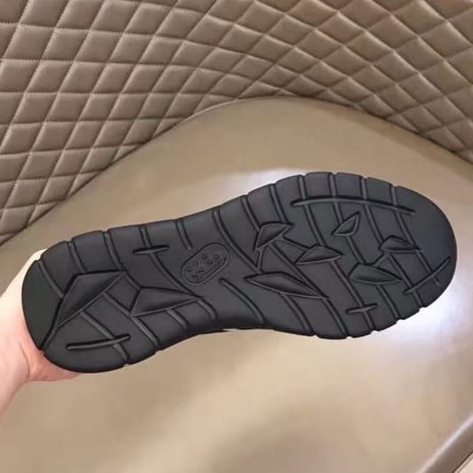 sepatu pria bally strip sneaker cowok hitam men shoes mirror vip p1shoes