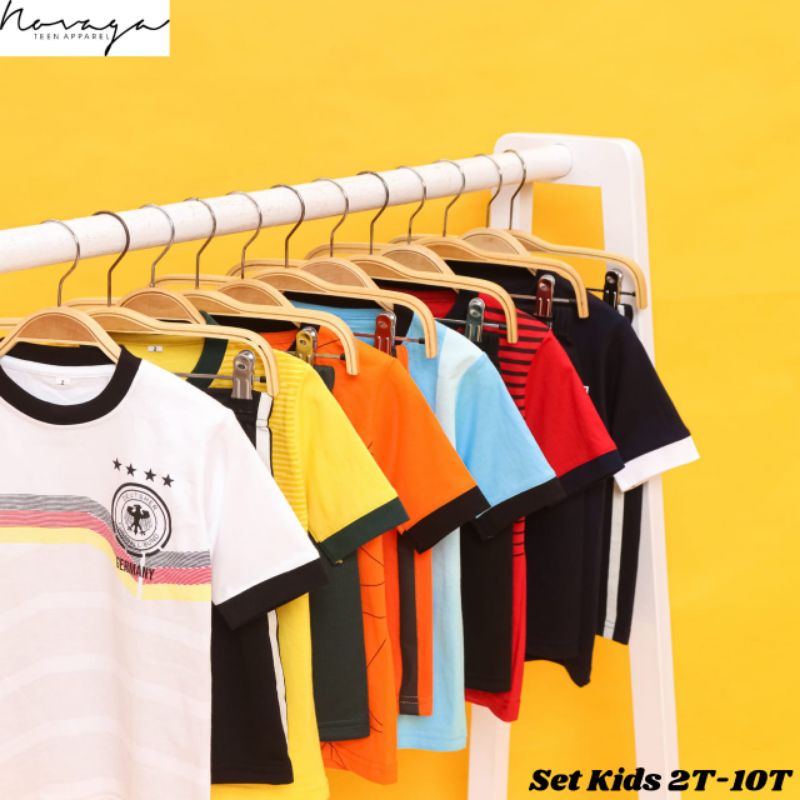 setelan novaga world cup series size 2-10 T / setelan kaos celana fifa world cup / setelan novaga piala dunia