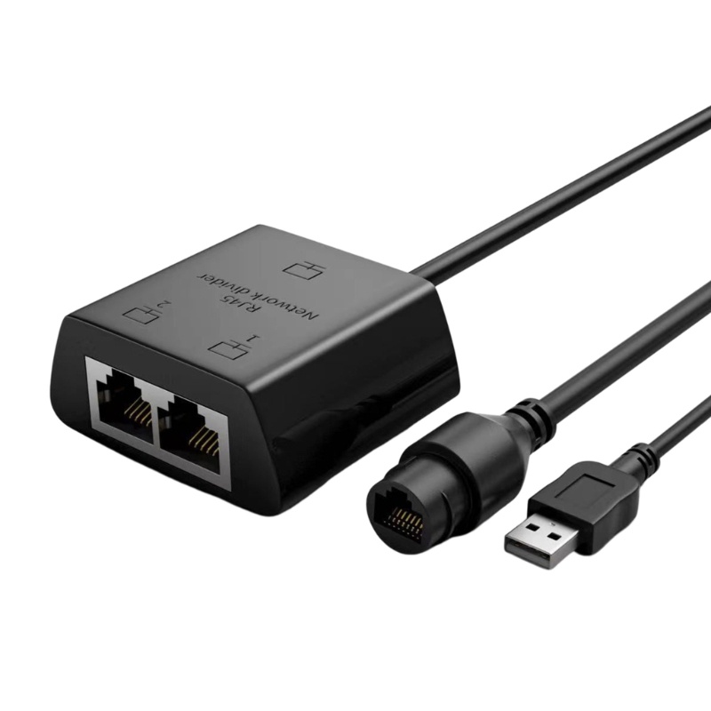 Btsg 1ke 2ways LAN Eterna Kabel RJ45 Female Splitter Connector Adapter