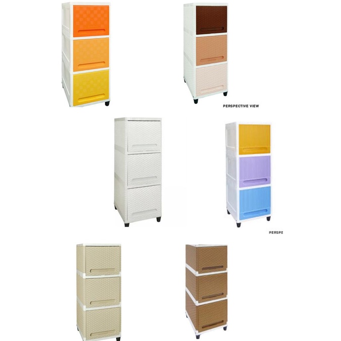 

Lemari plastik susun 3 club/laci plastik susun 3 flip stock ready