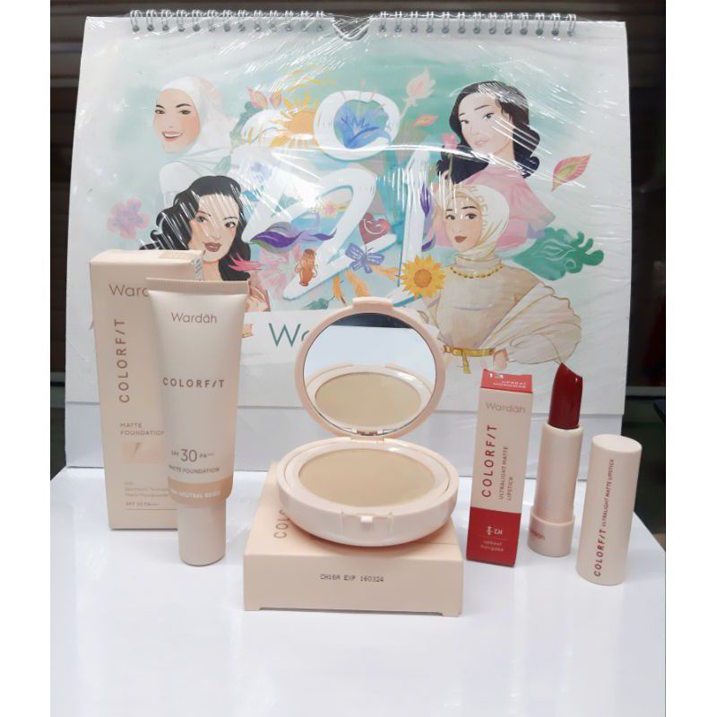WARDAH COLORFIT SERIES PAKET MAKEUP 3IN 1- MAKEUP SIMPEL