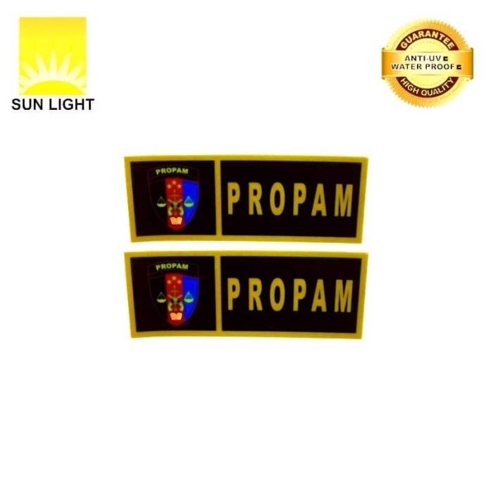 STIKER SIGN PLAT PROPAM POLRI
