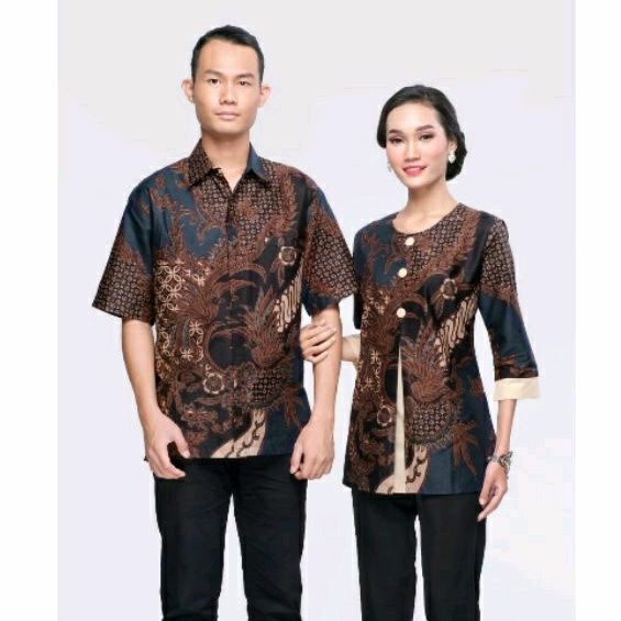 Blouse Batik Wanita Modern Jumbo XXL XXXL Atasan Batik Wanita Big Size 4L-5L Seragam Kerja MSYA