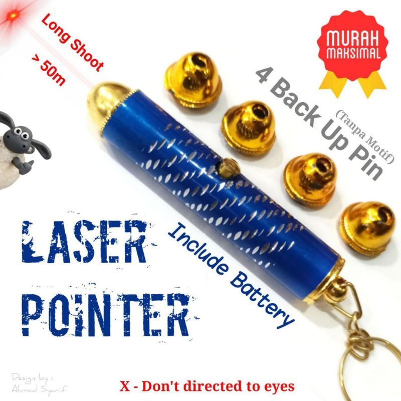 MAINAN ANAK LASER POINTER ULIR POINTER MINI POINTING LED EDUKASI MURAH