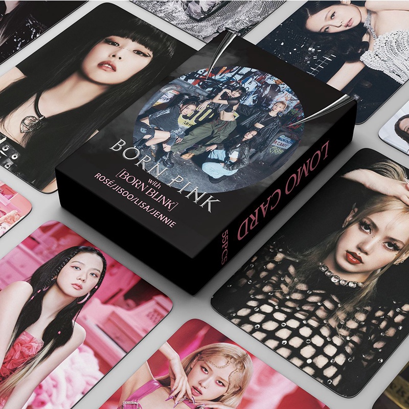 55pcs / box Kartu LOMO Foto BLACKPINK Untuk Koleksi