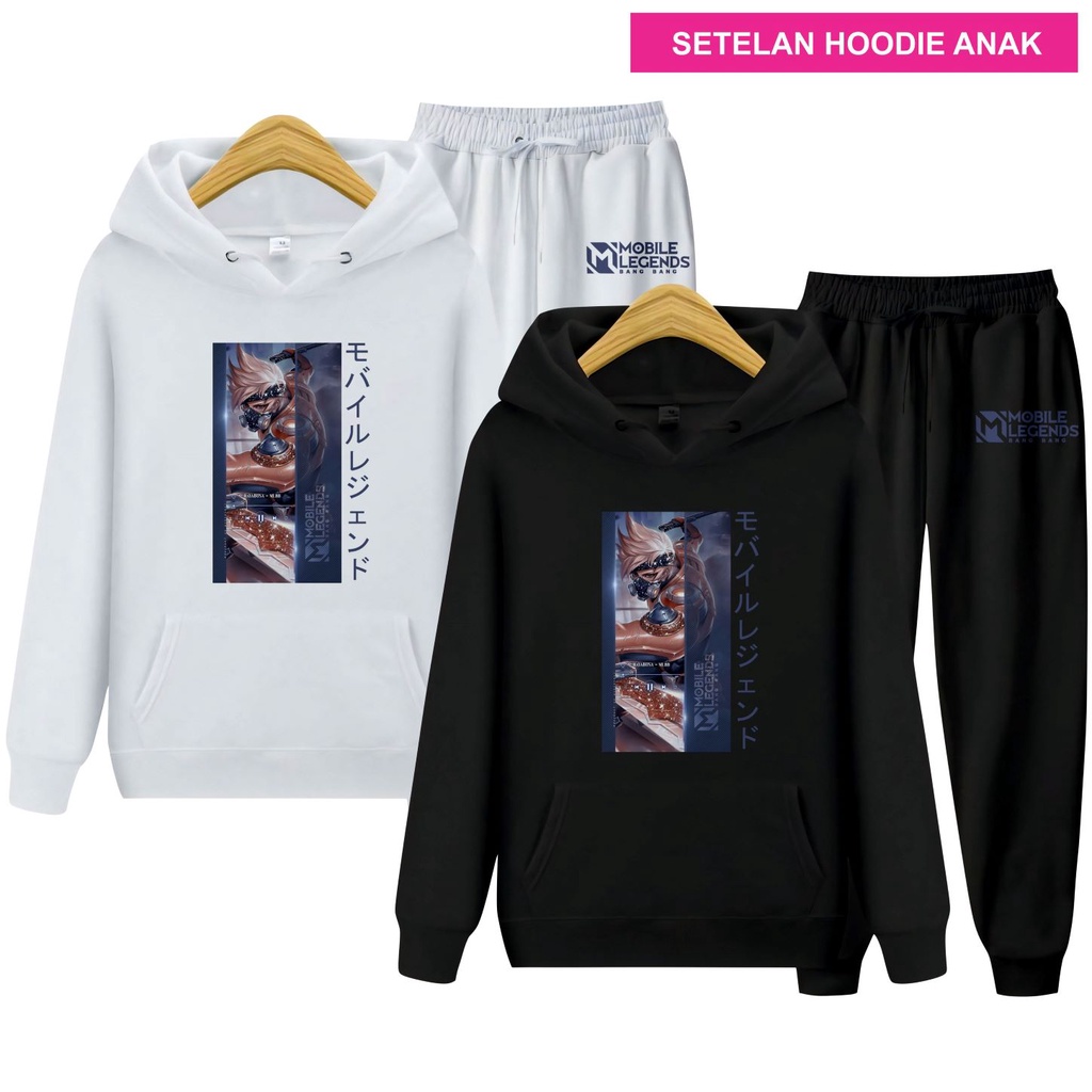 Setelan Sweater Hoodie Anak Hayabusa MLBB