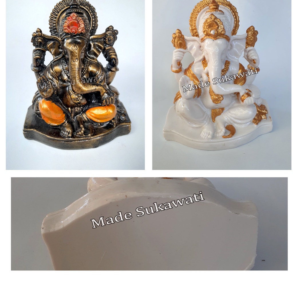 Patung Ganesha Ganesa resin mini 12cm