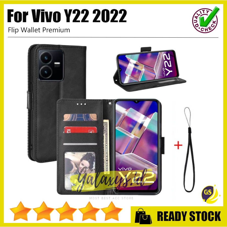 Flip Case VIVO Y02S Y22 Y16 2022 Y35 2022 VIVO V25E V25 2022 V25 PRO 2022 Leather Cover Wallet Kulit Sarung Dompet Casing