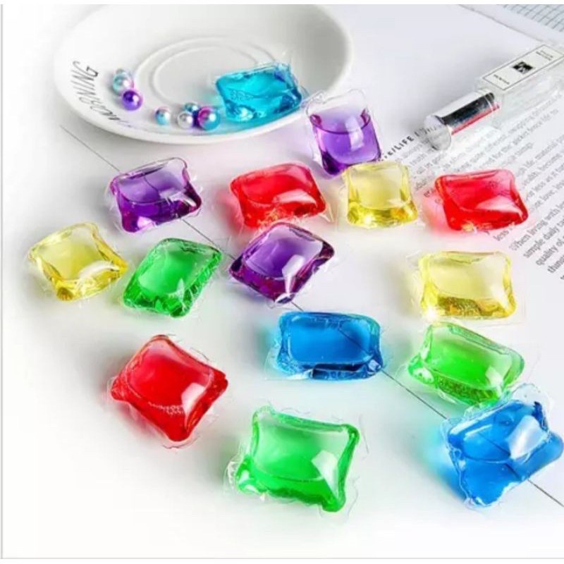 Laundry Detergent Gell / Sabun Deterjen Gel /Detergent Laundry Gel Ball Sabun Cair Cuci Baju Detergen Liquid Bola Ajaib Travel Deterjen Mini Unik