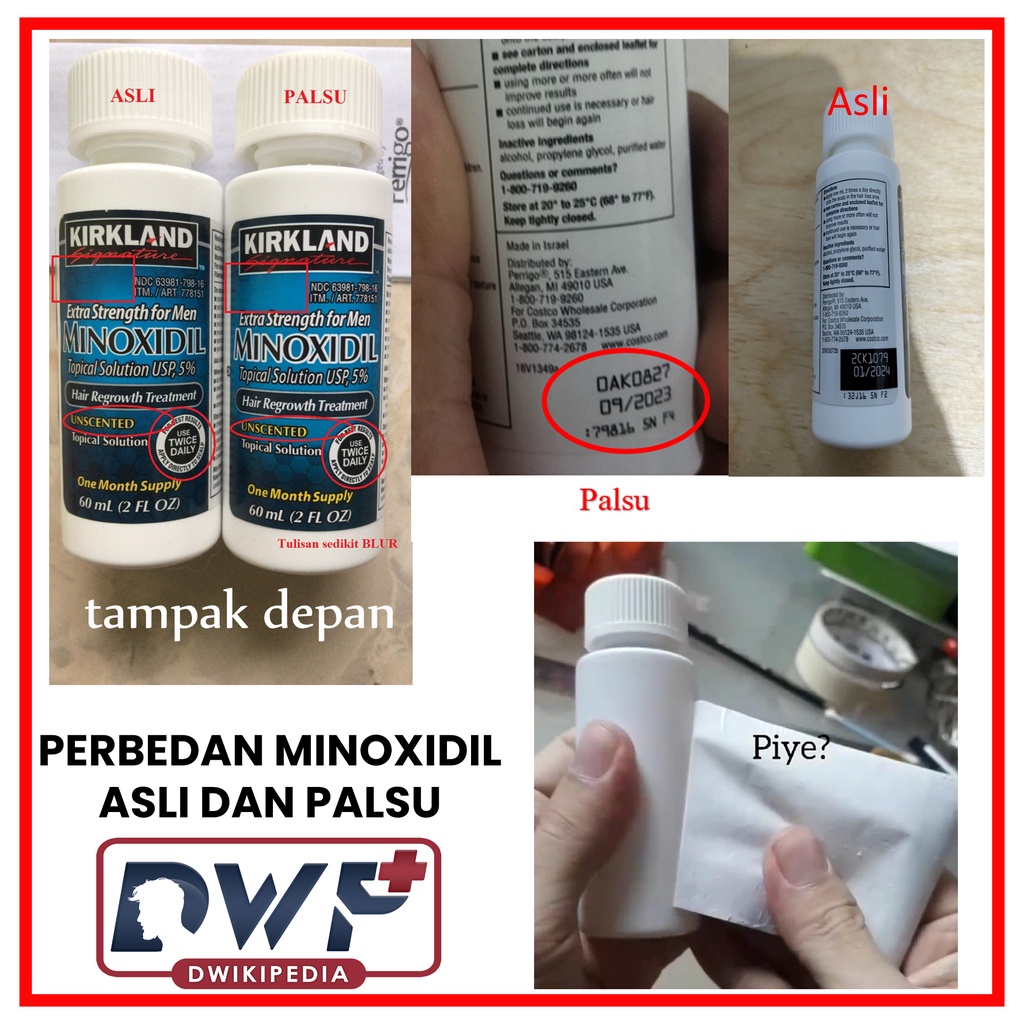 Paket Hemat Bundle Kirkland Minoxidil  + Puritan Pride Biotin