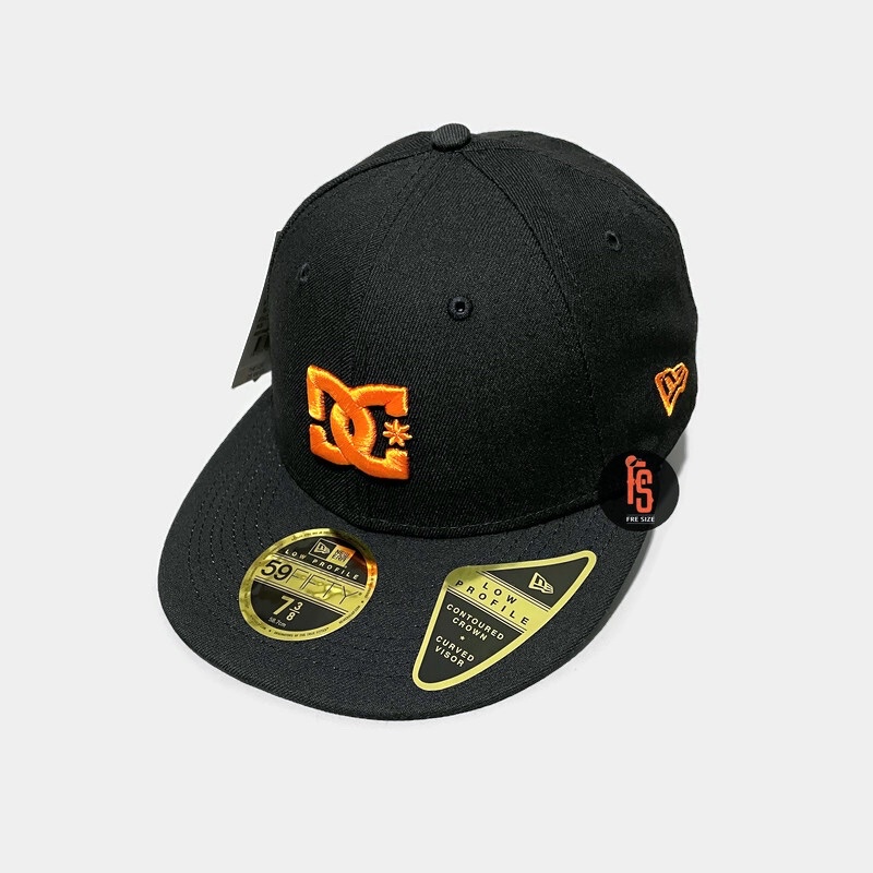 TOPI NEW ERA ORIGINAL 5950 LP DC SHOES BLACK ORANGE