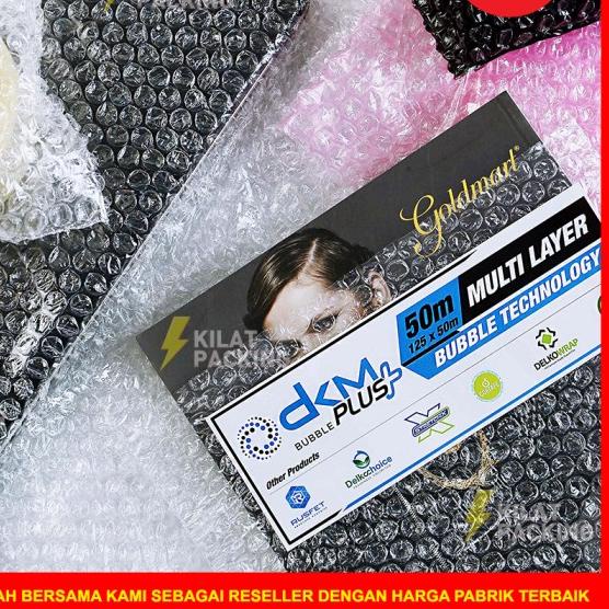 

BUBBLE WRAP 60CM X 50M PREMIUM TEBAL DELKOMAS DKM PLUS SATUAN - 60CM X 50M, Bening Premium