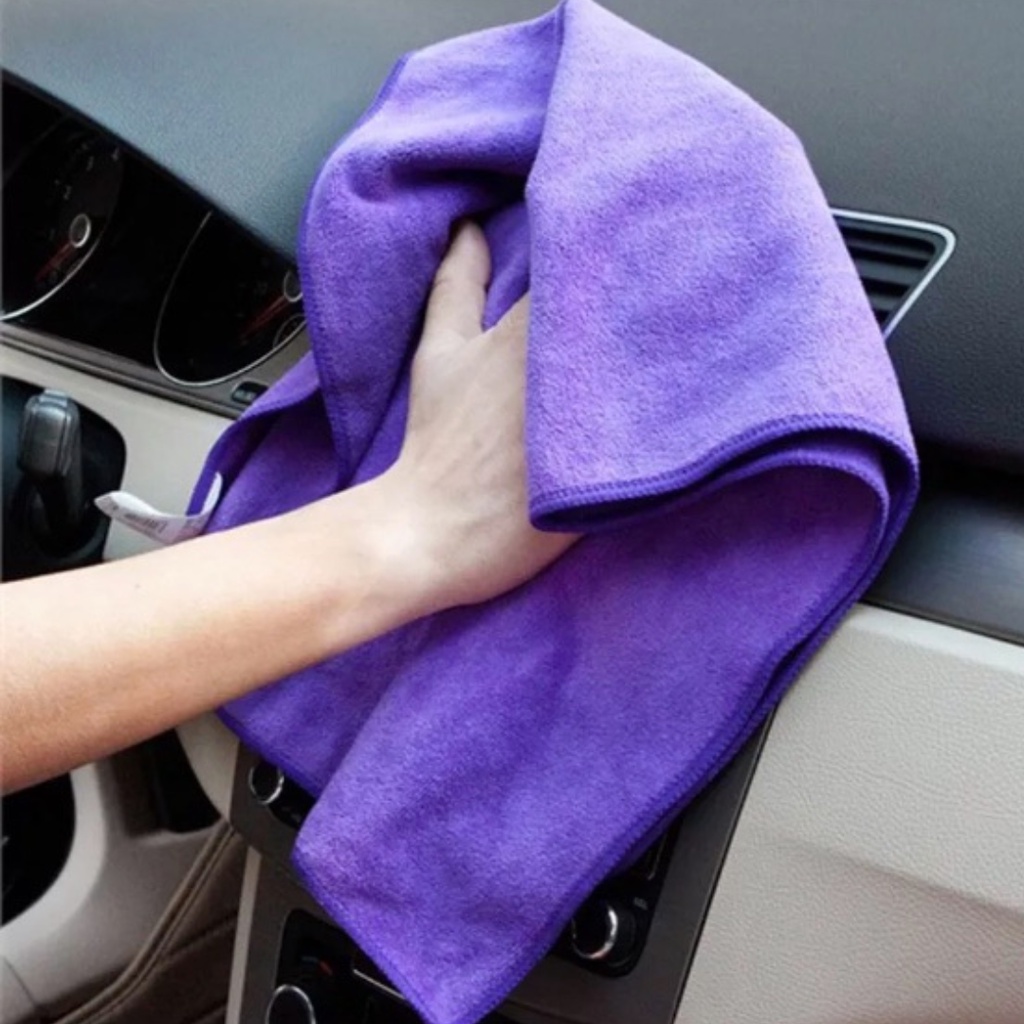 Kain Lap Mobil Microfiber Car Wipe cloth Universal Serba Guna Tebal Lap Motor Warna