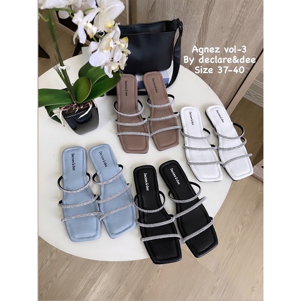 DECLARE&amp;DEE DAILY SANDAL FLAT WANITA MEWAH AGNEZ VOL-3