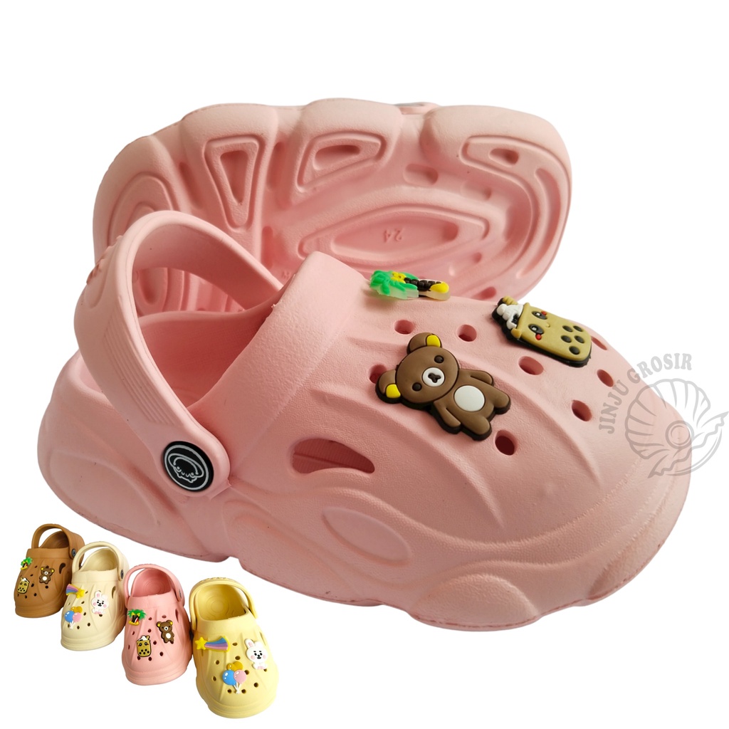 Sandal Baim Kekinian Anak Perempuan Cewek Tempel Mainan Lucu Merek Irsoe 315S/K Ukuran 20-29