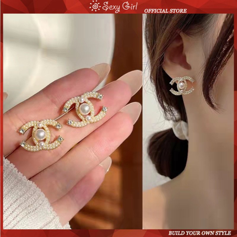 Anting Tusuk Sterling Silver 925 Hias Mutiara Imitasi Sexy Untuk Wanita 2022