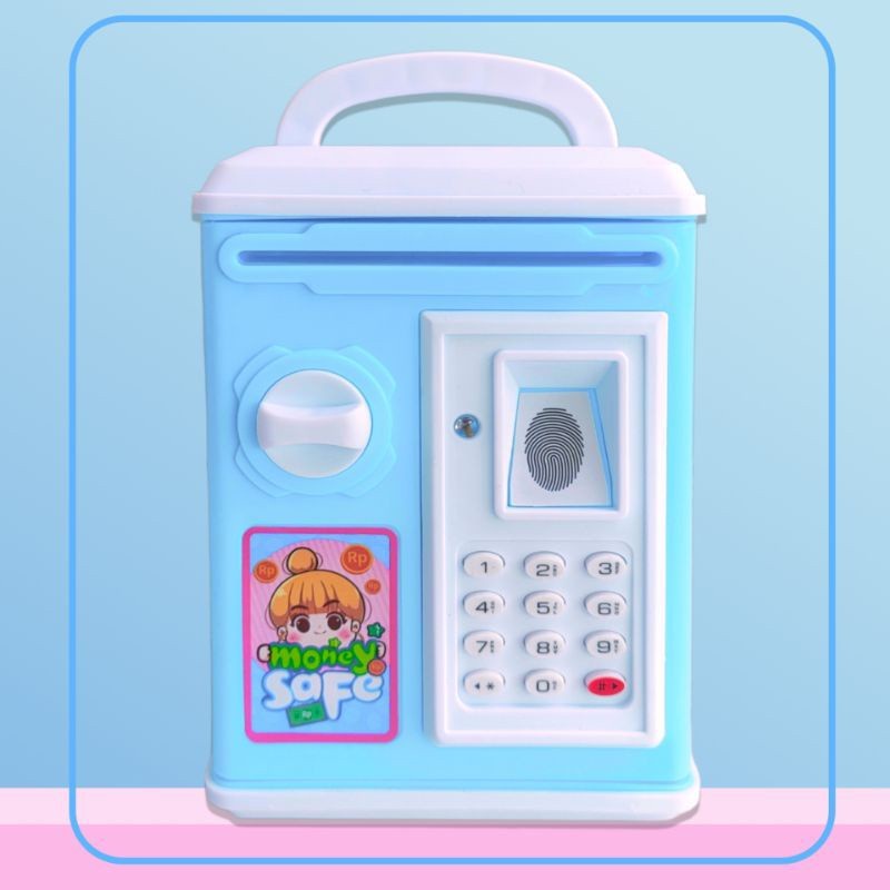 TERLARIS - Mainan Anak Money Safe Celengan Tabungan Mini Brankas YA3 /mainan menabung anak /mainan edukasi /mainan monotoring anak /kado mainan anak