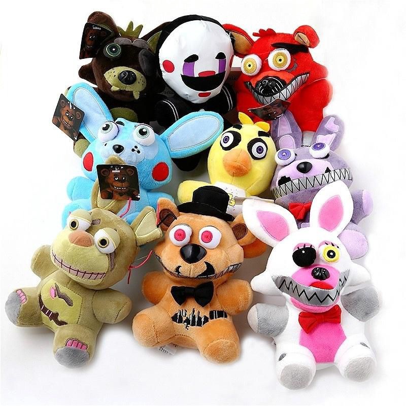 FNAF Five Nights at Freddy's Plushie Toy 7&quot; Plush Bear Foxy Bonnie Chica Gift